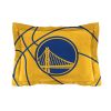 Warriors OFFICIAL NBA "Reverse Slam" Twin Comforter & Sham Set; 64" x 86"